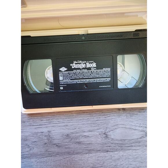 The Jungle Book Vintage Rare Black Diamond Classic Walt Disney VHS Spring Lead - Picture 15 of 16